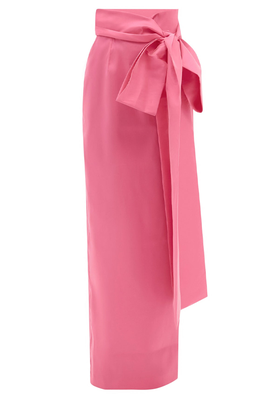 Bernard Bow-Trim Taffeta Skirt from Bernadette