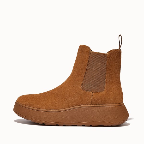 Suede Flatform Chelsea Boots