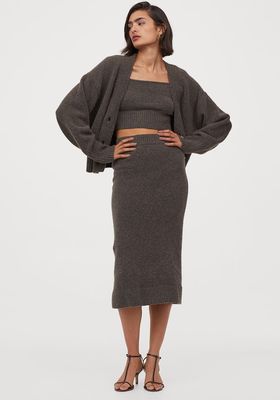Fine-Knit Pencil Skirt from H&M