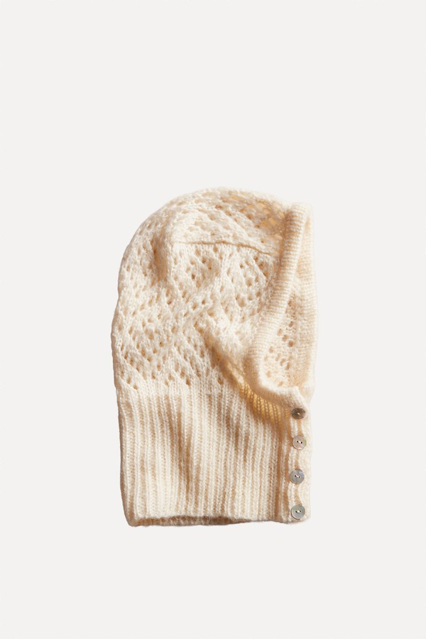 Cozy Pointelle Balaclava