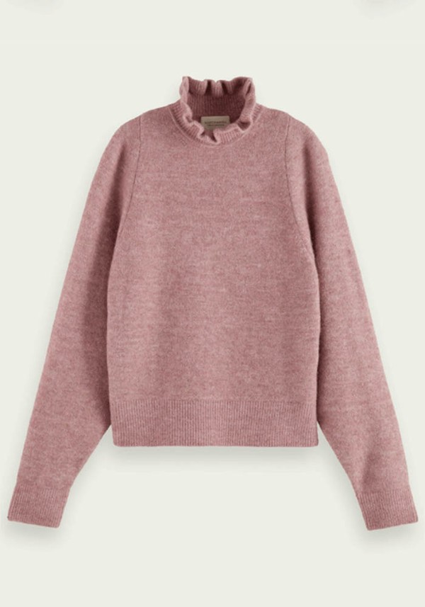 Alpaca Ruffle Neck Knit from Scotch & Soda