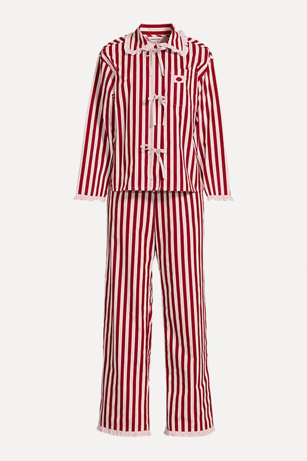 Poplin Pyjama Set from Lands' End x Lulu Guinness