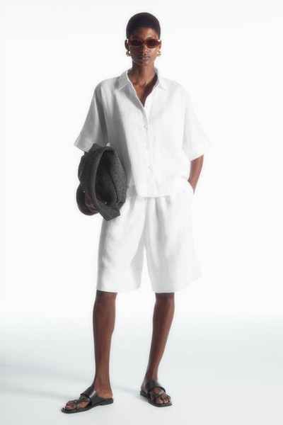 Elasticated Linen Shorts from COS