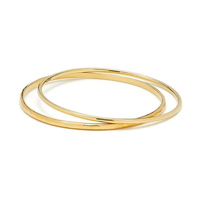 Double Gold Bangle Set from Aniie Haak