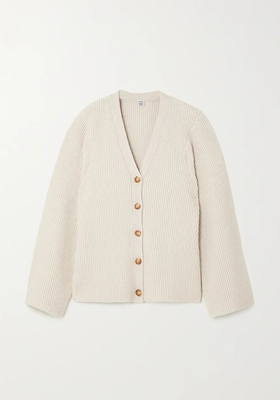 Ribbed Wool-Blend Cardigan from Totême 