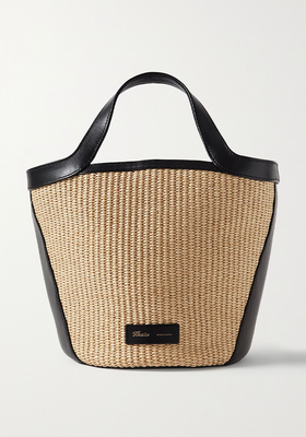 Nora Small Raffia And Leather Tote from Khaite