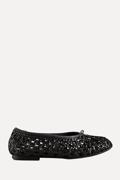 Pilcro Woven Leather Ballet Flats from Anthropologie
