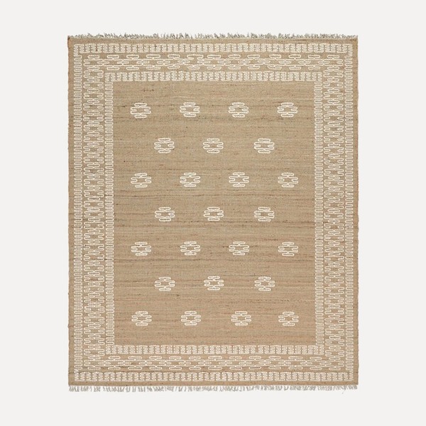 Cucito Stitched Jute Rug from Birdie Fortescue