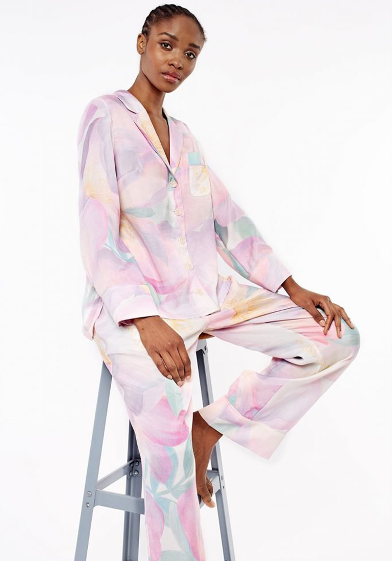 Wild Rose Print Pyjamas from Orchard Moon