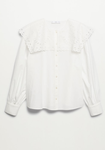 Babydoll Collar Blouse from Mango