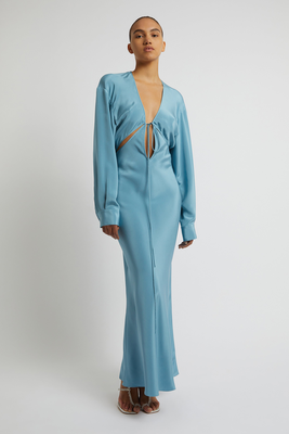 Triquetra Cutout Silk Crepe De Chine Maxi Dress from Christopher Esber