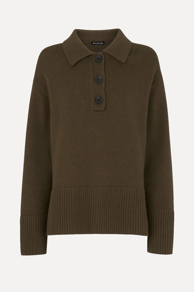 Button Front Polo Knit from Whistles