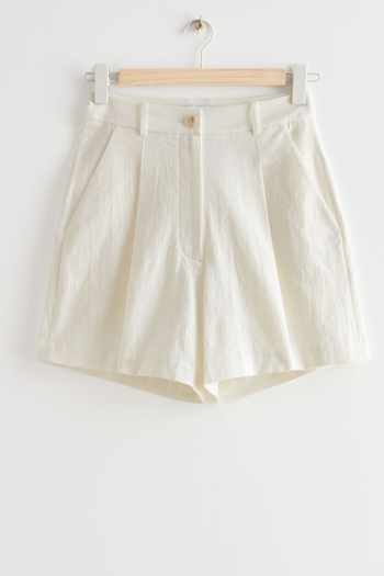  High Waist Linen Shorts from & Other Stories