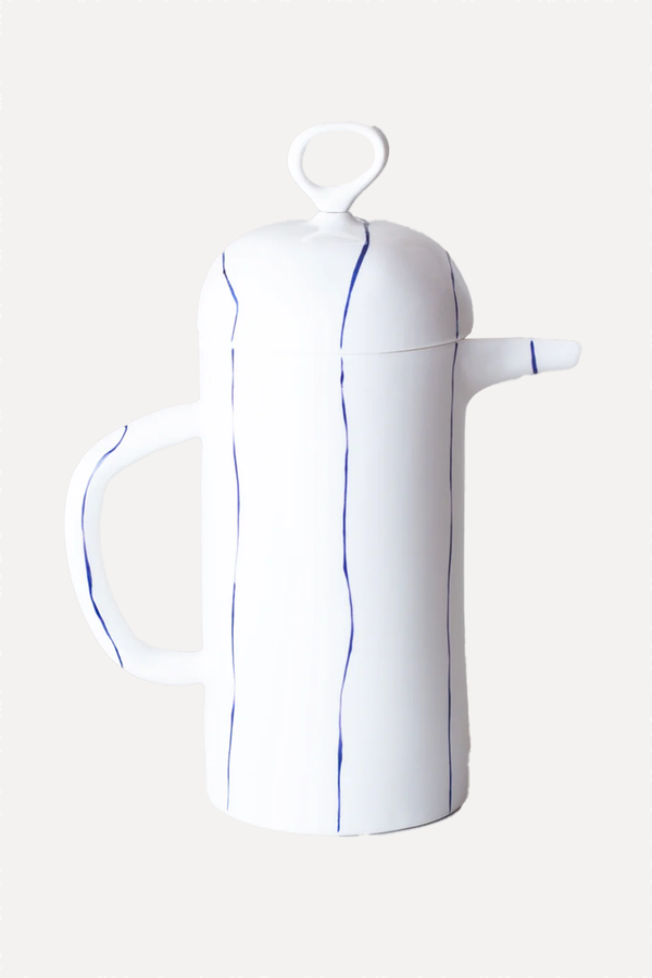 Striped Large Cafetiere from Feldspar Studio 