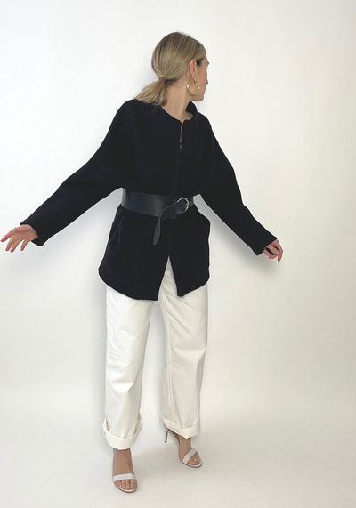 Wool Belted Cliff Jacket