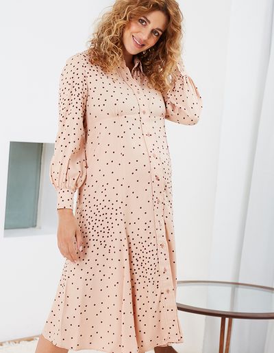 Juniper Maternity Shirt Dress from Isabella Oliver