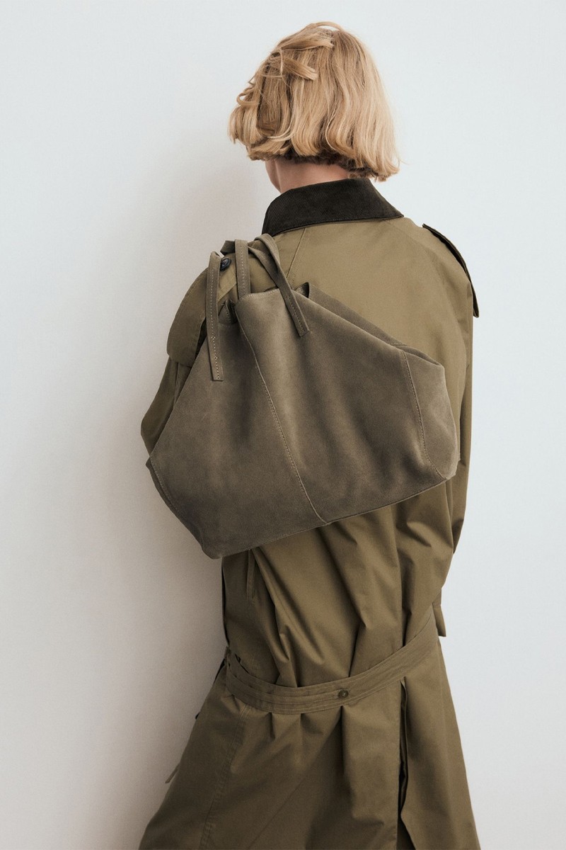 Suede Shopper Bag from Mango