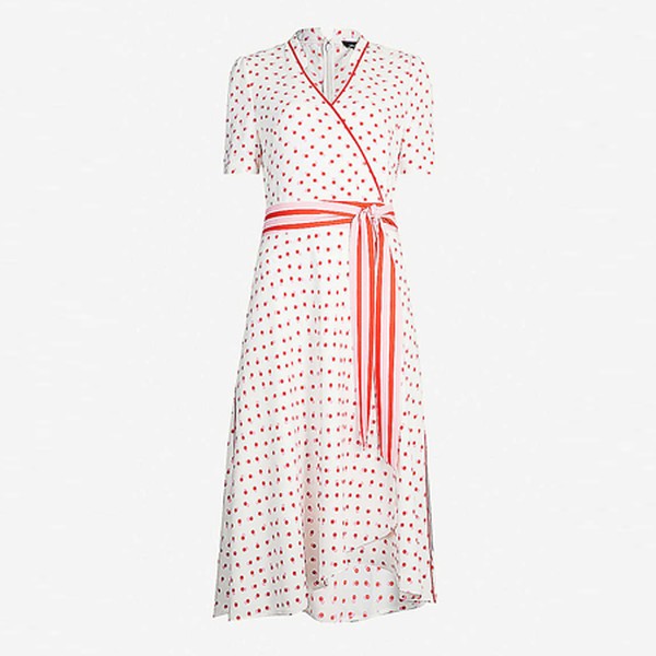 Polka Dot Crepe Maxi Dress from Me&Em