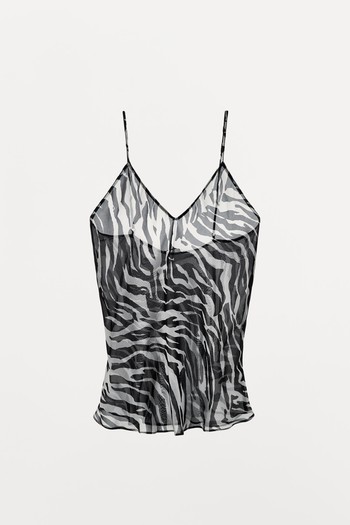 Animal Print Top from Zara