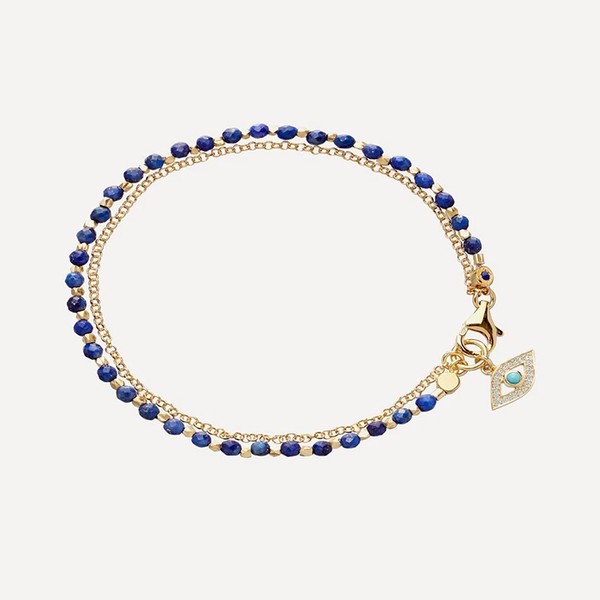 Gold Plated Vermeil Silver Evil Eye Bracelet  from Astley Clarke