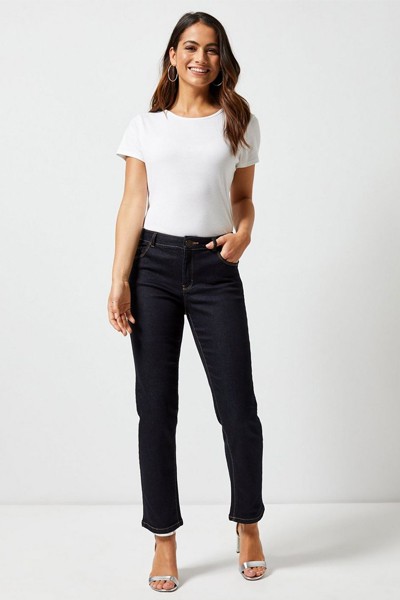 Indigo 'Ashley' Stretch Straight Leg Jeans