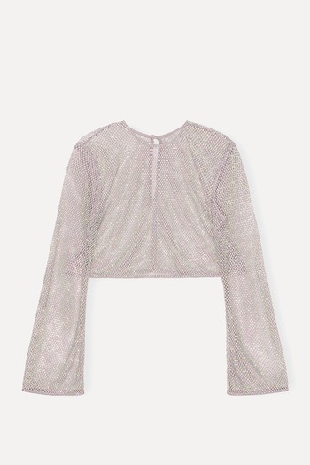 Embellished Mesh Blouse from Ganni