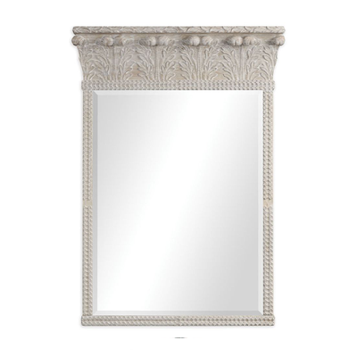 Large Venetian White Oak Mirror from  Blanchard Collective 