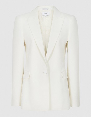 Leigh Wool Blend Tuxedo Blazer from Reiss