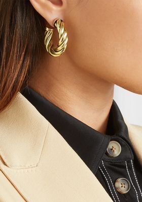 Spira Gold-Tone Hoop Earrings from Laura Lombardi