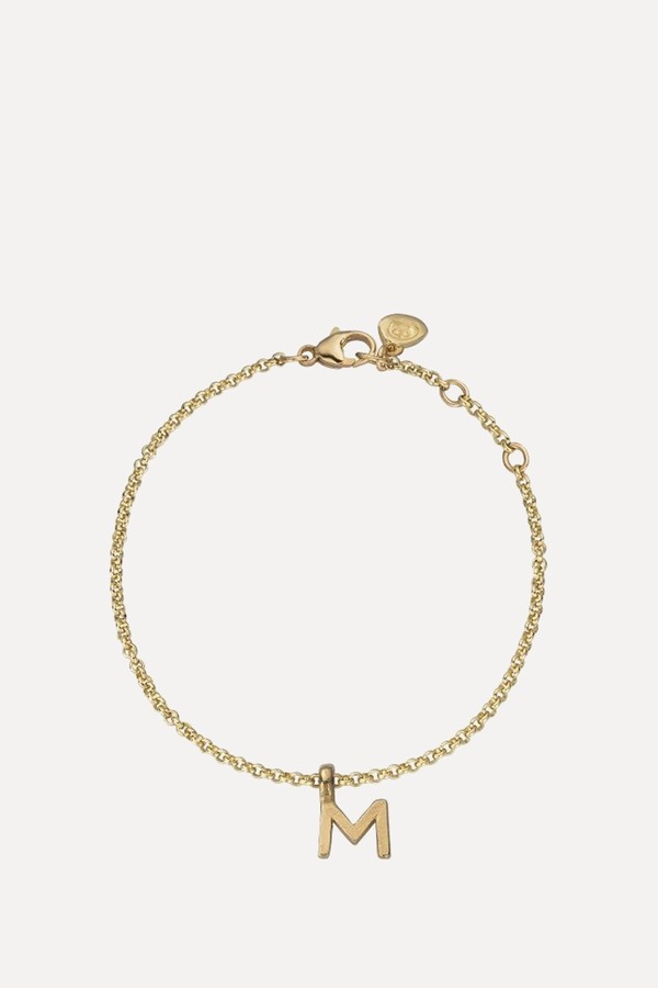 Gold Alphabet Chain Bracelet from Daniella Draper