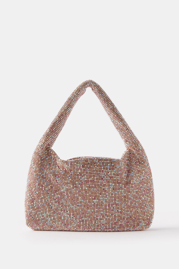 Mini Crystal-Mesh Shoulder Bag from Kara