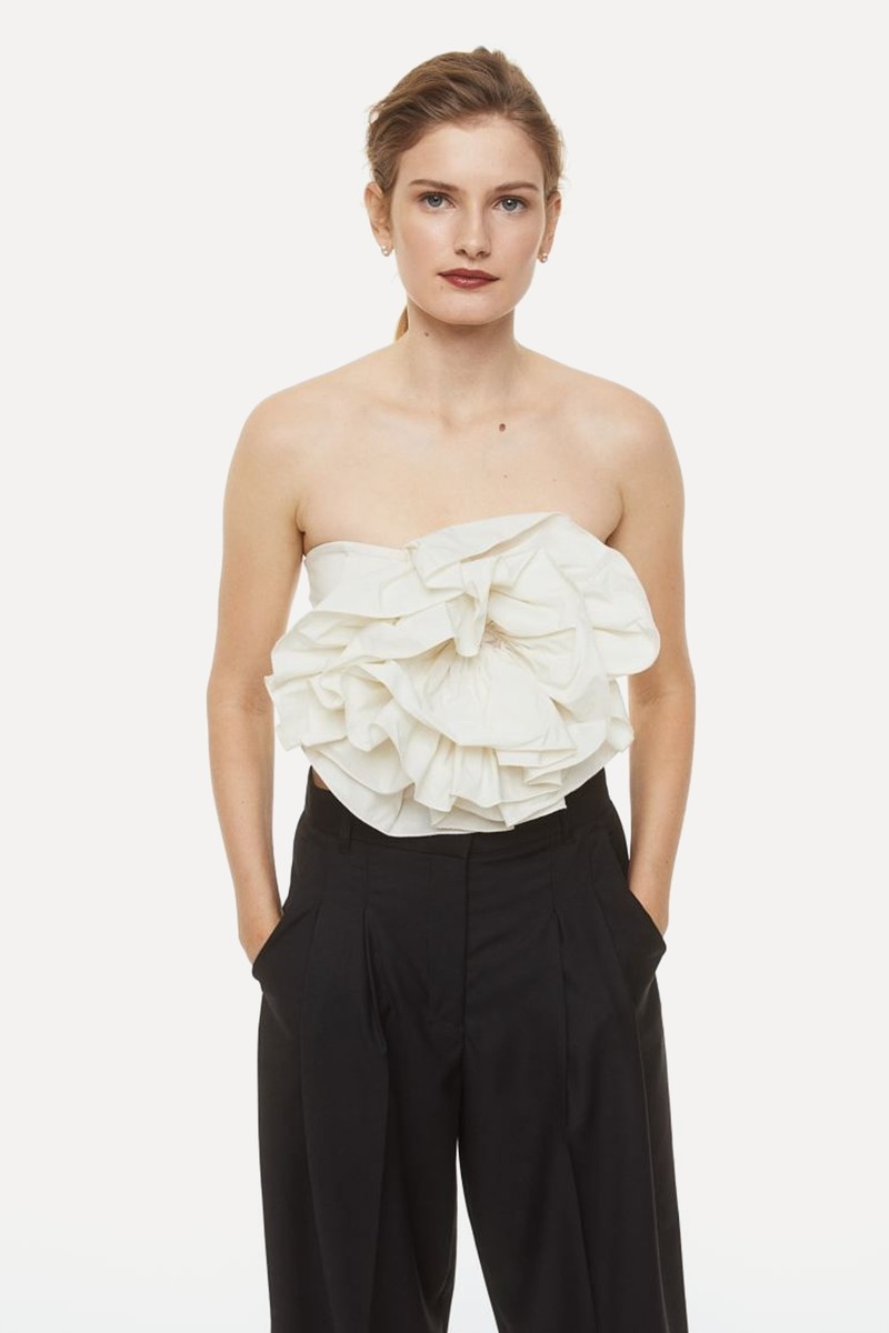 Appliquéd Bandeau Top from H&M