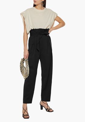 Esyle Belted Pleated Wool Twill Tapered Pants from Iro