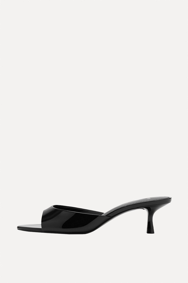 Kitten-Heel Sandals With Strap