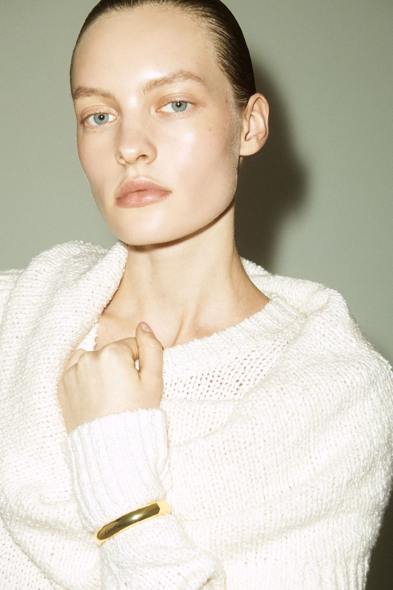 Layered Shawl Merino-Cashmere Jumper