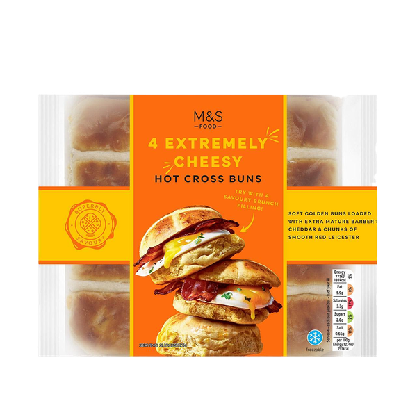 4 Extremely Cheesy Hot Cross Buns from M&S