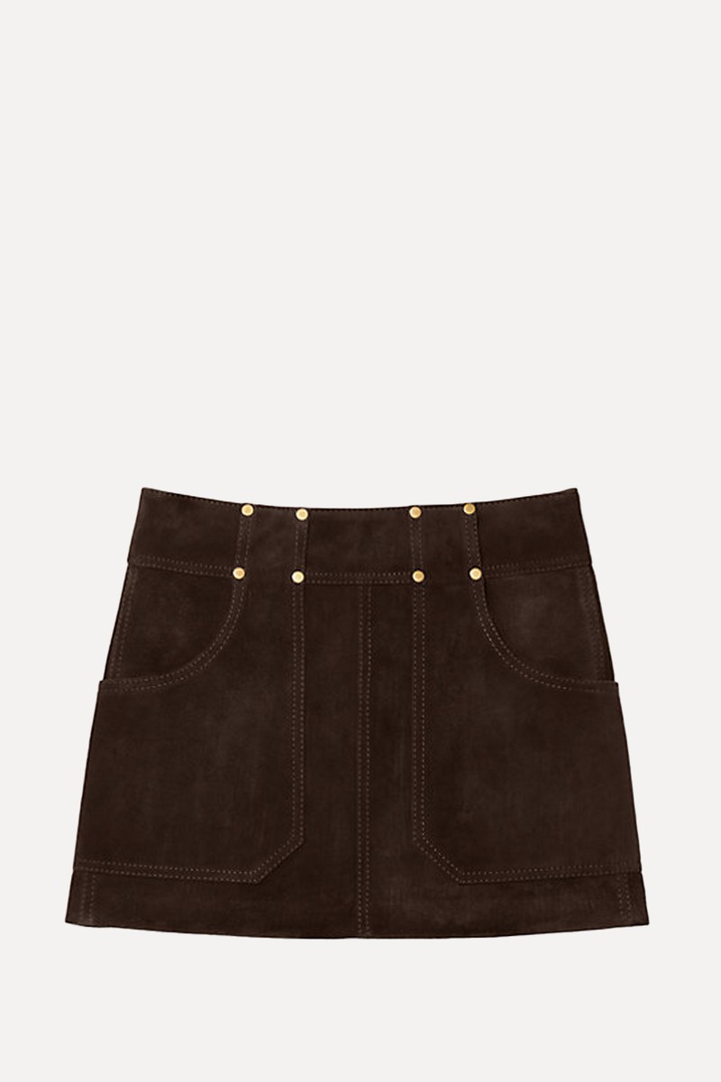 Suede Mini Skirt