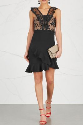 Black Ruffle Trimmed Dress from We Select Dresses