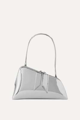Sunrise Mirrored Faux Leather Shoulder Bag  from The Attico