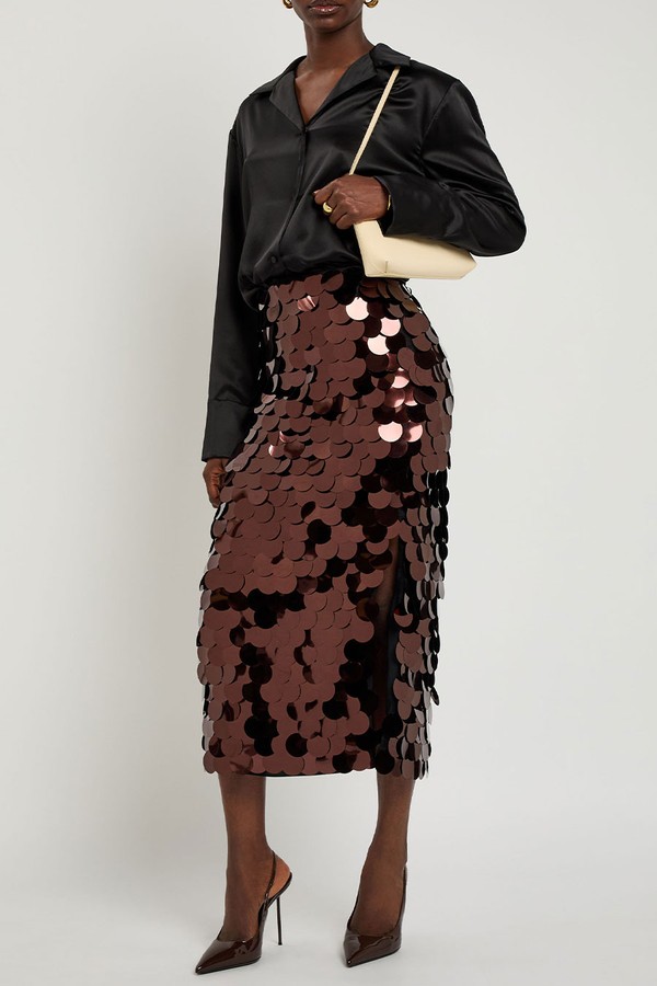 Halin Embellished Midi Mesh Skirt from Roksanda