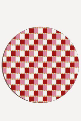 Checkered Hearts Placemat Red from Balu