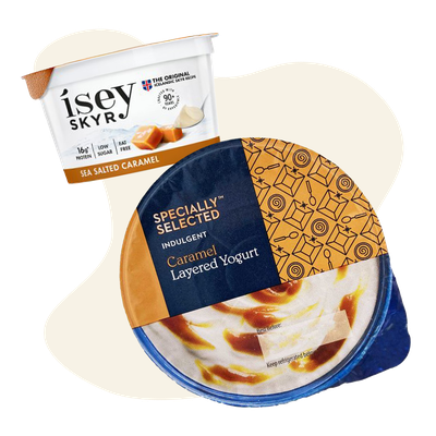 Caramel Layered Yogurt from Specially Selected