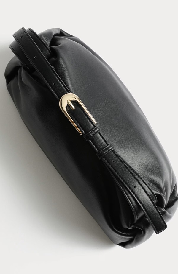 Faux Leather Pencil Crossbody Sling Bag