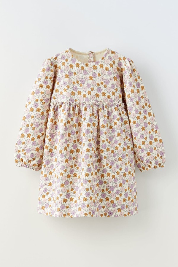 Printed Herringbone Dress