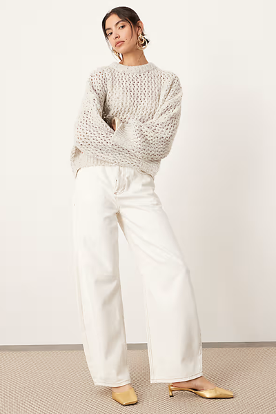 Knitted Open Stitch Oversized Boxy Jumper from ASOS