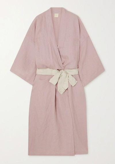 Washed-Linen Robe from Deiji Studios