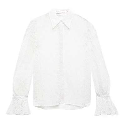 Silk Organza Guipure Lace Shirt from Carolina Herrera