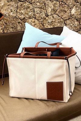 Cushion Large Canvas Tote Bag from Loewe Paula’s Ibiza