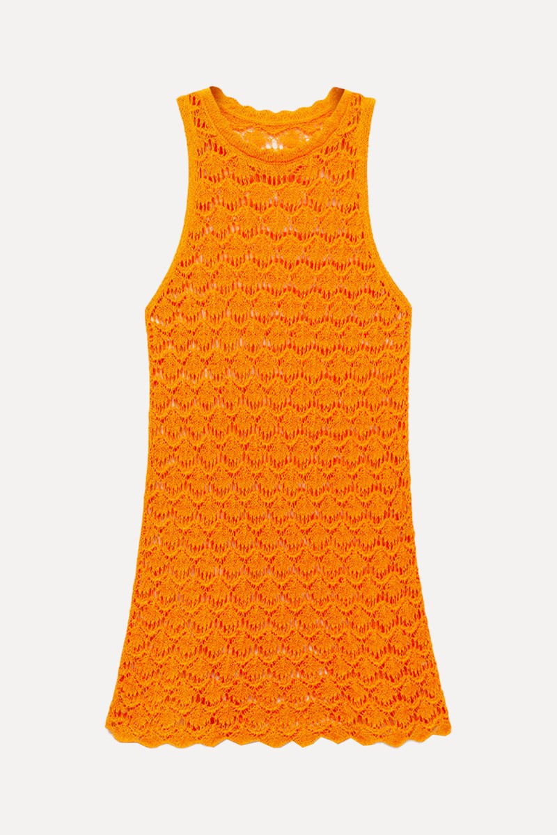 Crochet Short Dress from Mango