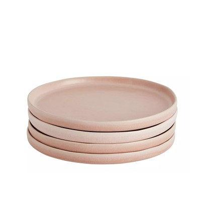 Nona 4 Piece Stoneware Dinner Plates - Pink